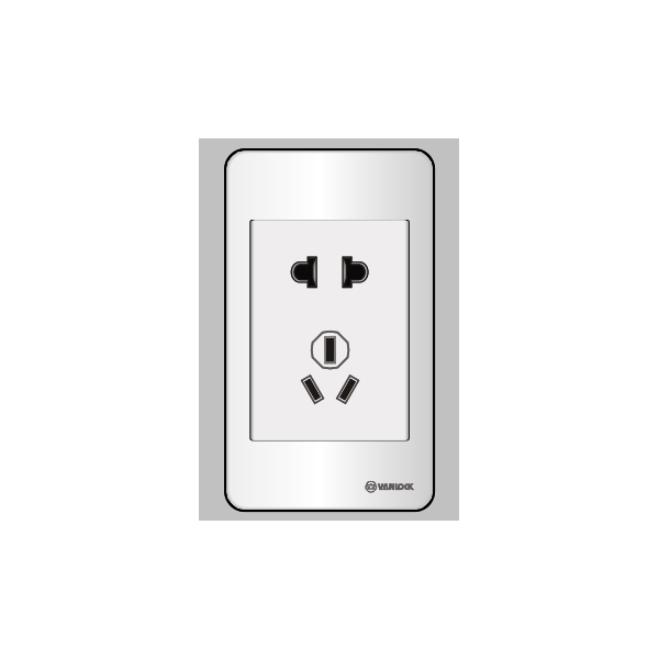 Ổ cắm 2 chấu và 1 ổ 3 chấu kiểu Úc